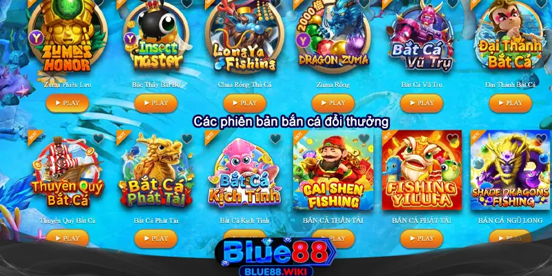 Các thể loại game bắn cá hấp dẫn